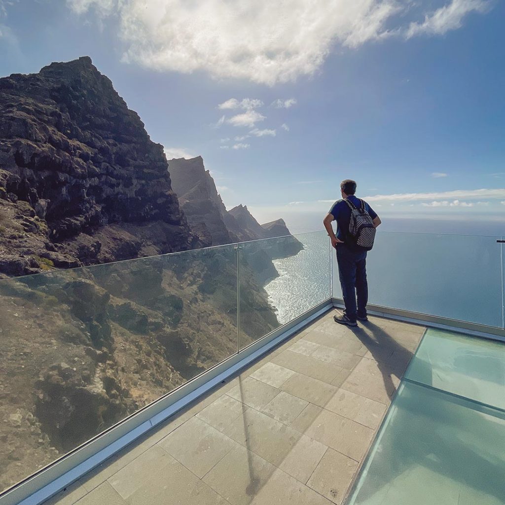 Miradores zona oeste de Gran Canaria - Mirador del Balcón o Andén Verde, el mirador de cristal de Gran Canaria