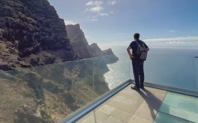 Miradores zona oeste de Gran Canaria - Mirador del Balcón o Andén Verde, el mirador de cristal de Gran Canaria